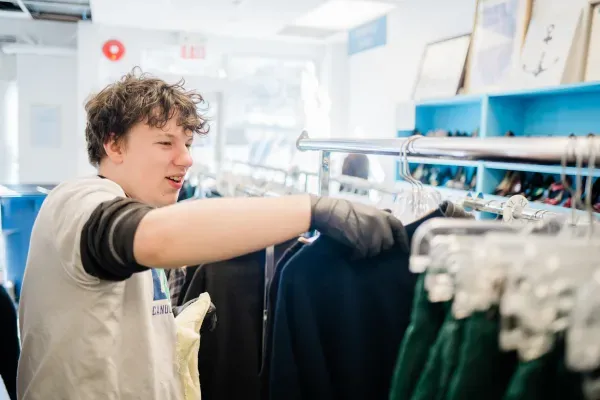 thrift store volunteer canucks autism network